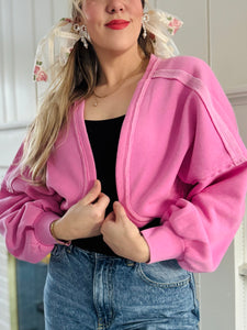 Cropped Pink Shrug