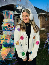 Sequin Ornament Cardigan