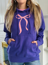 Purple Bow Hooded Sweatshirt