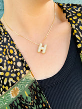 Rhinestone Initial Necklace