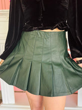 Pleated Dark Green Skirt