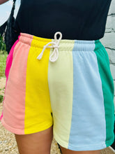 Bold Colorful Stripe Shorts