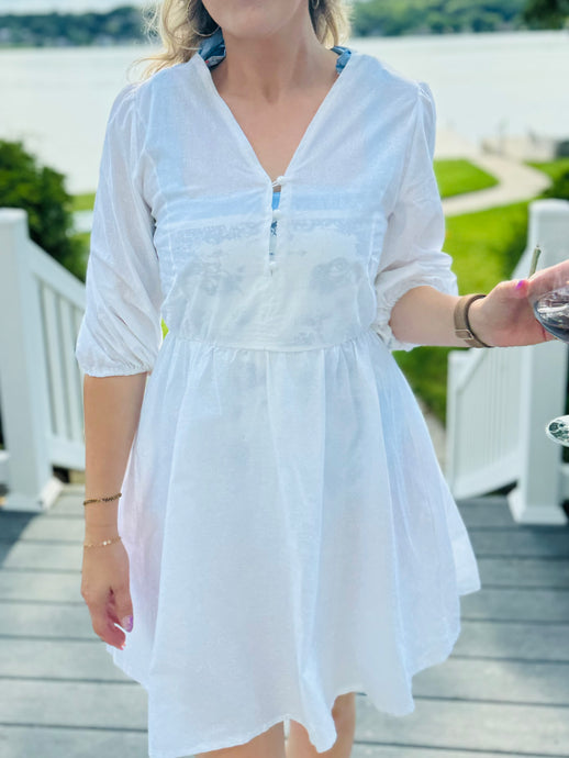 White Coverup Dress