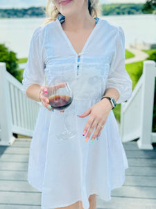 White Coverup Dress