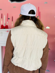 Ivory Puffer Vest