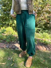 Oversized Emerald Cargo Sweatpants