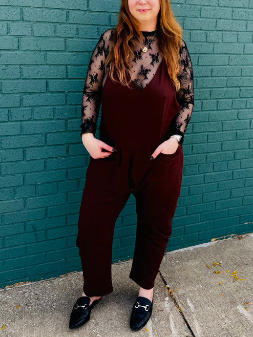 Chocolate Brown Jumpsuit