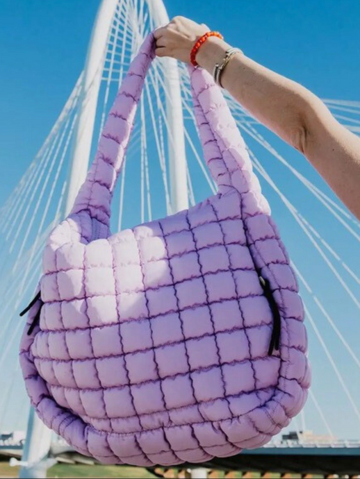 Oversized Quilted Tote Bag