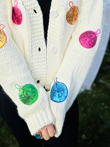 Sequin Ornament Cardigan