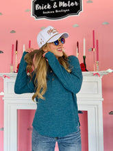 Teal Button Long Sleeve