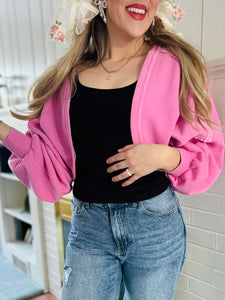 Cropped Pink Shrug